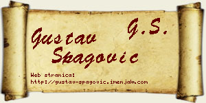 Gustav Špagović vizit kartica